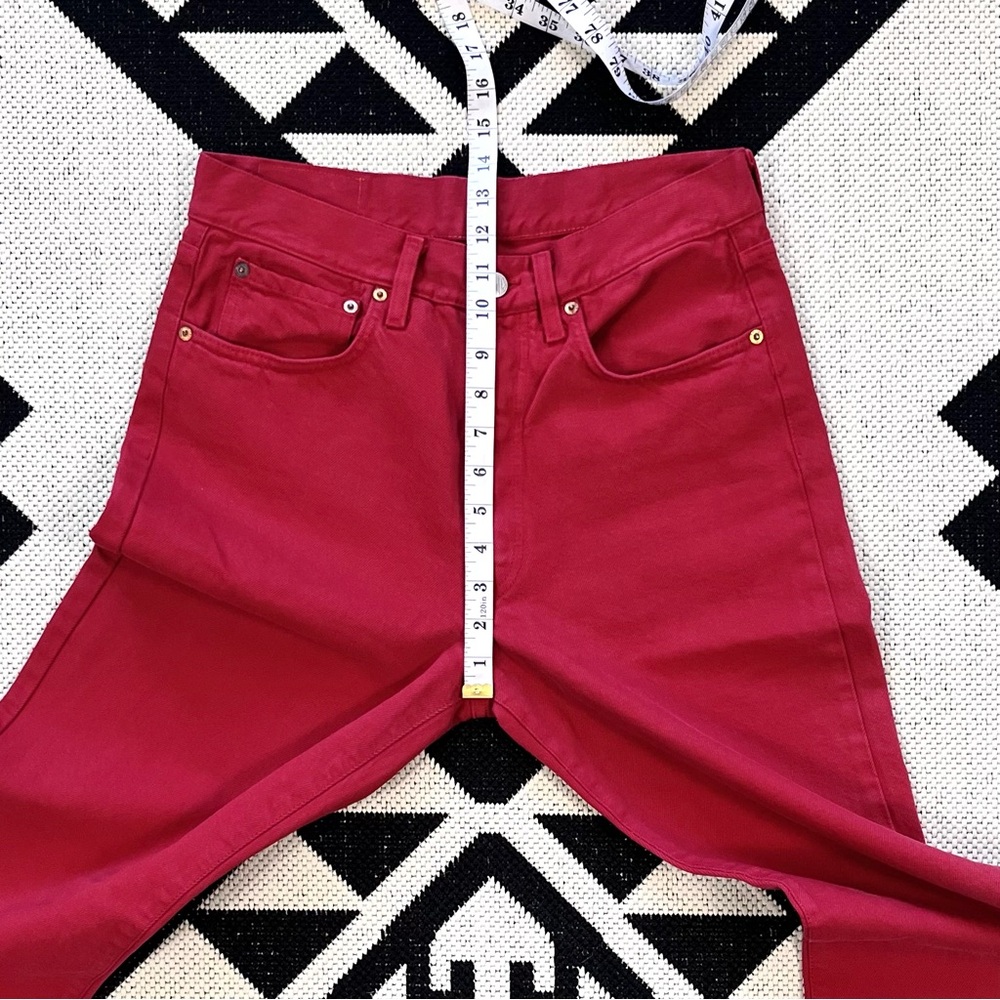 Replay Vintage M909 Straight Leg Jeans in Red Size 31 Waist - Picture 3 of 12